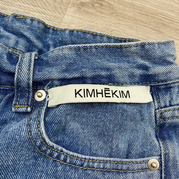 Kimhekim High Rise Flare Leg Jeans Women's 25 Y2K - Picture 4 of 10